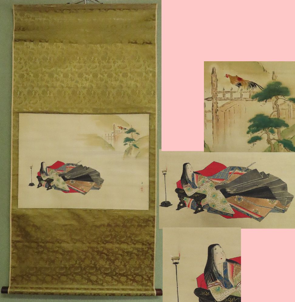 【買取コラム】やまと絵　掛軸　／古書と古美術こもれび
